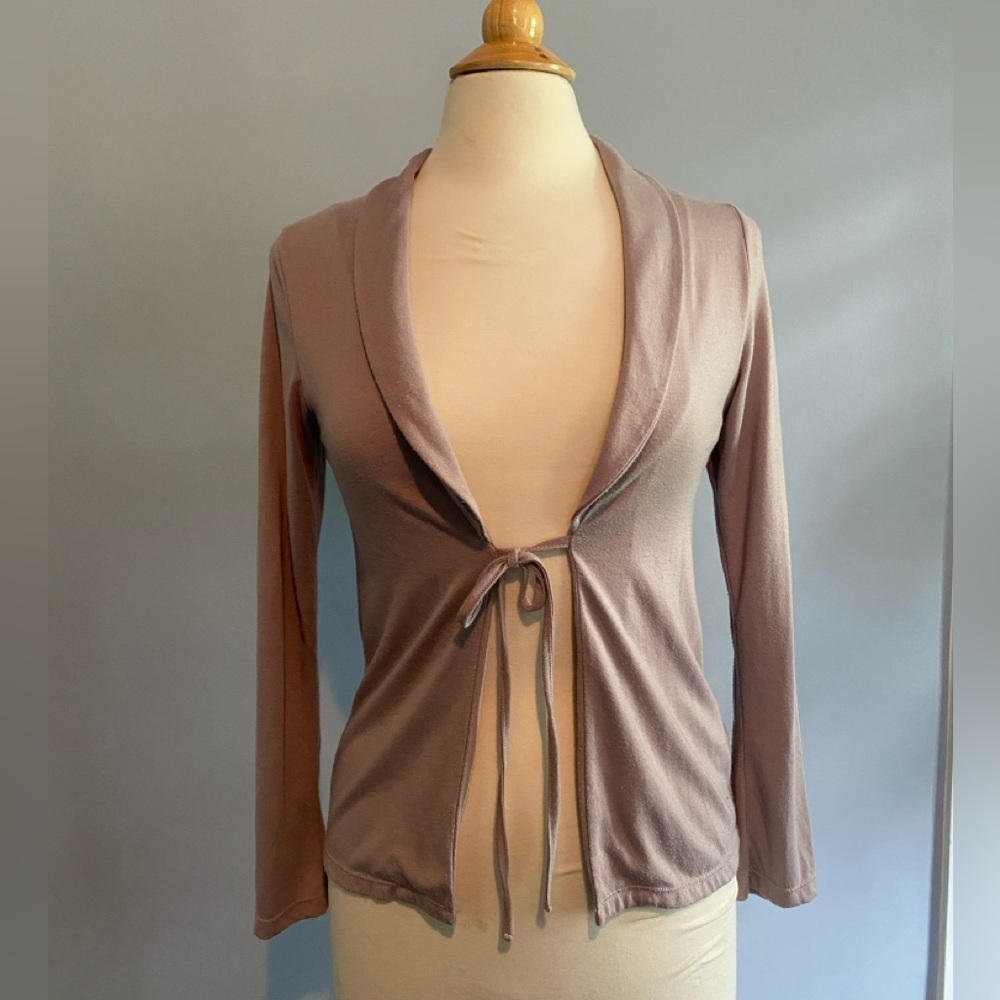La Halle Dusty Lilac Jersey Cardigan Size 38
